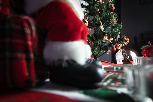 Close Up Shot of Christmas Decorations