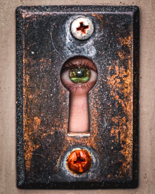 Free stock photo of bolts, door, eye