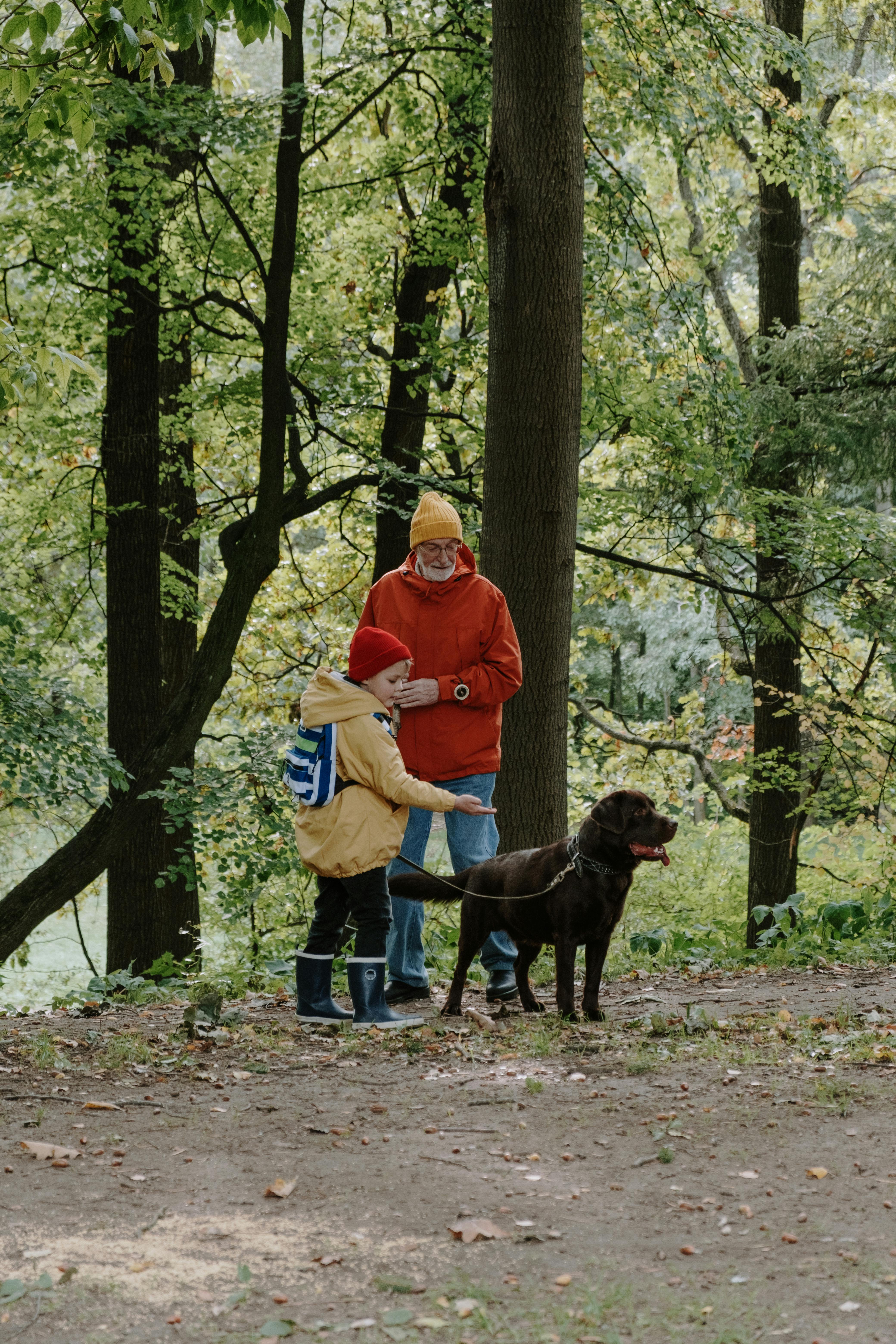 Gratis Donna In Camicia Arancione Che Tiene Secchio Di Plastica Blu E Bianco Accanto Al Cane Rivestito Corto Nero Durante Foto a disposizione