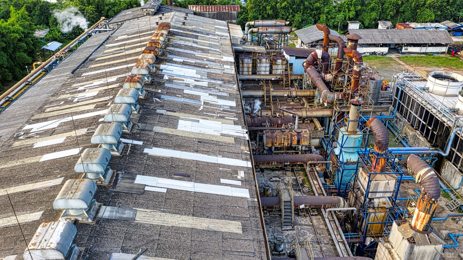 Aerial view of the Hardshell espresso machine factory in Foshan, China
