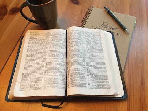 Free stock photo of bible, devotions, journal