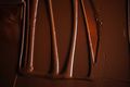 Smooth melted chocolate with a glossy surface, photo by Anna Tarazevich on Pexels