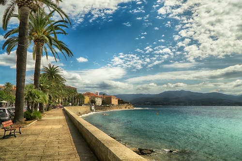 Free stock photo of boardwalk, corse, france