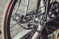 Silver Bicycle Wheel With Tire