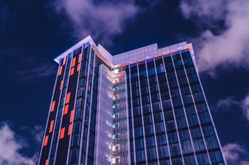 Low Angle Shot of Modern Glass Building