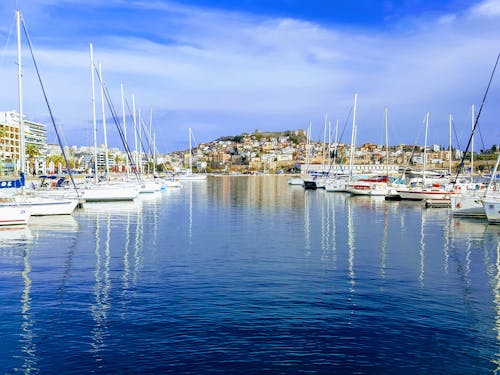 Yachts Docked on Marina 