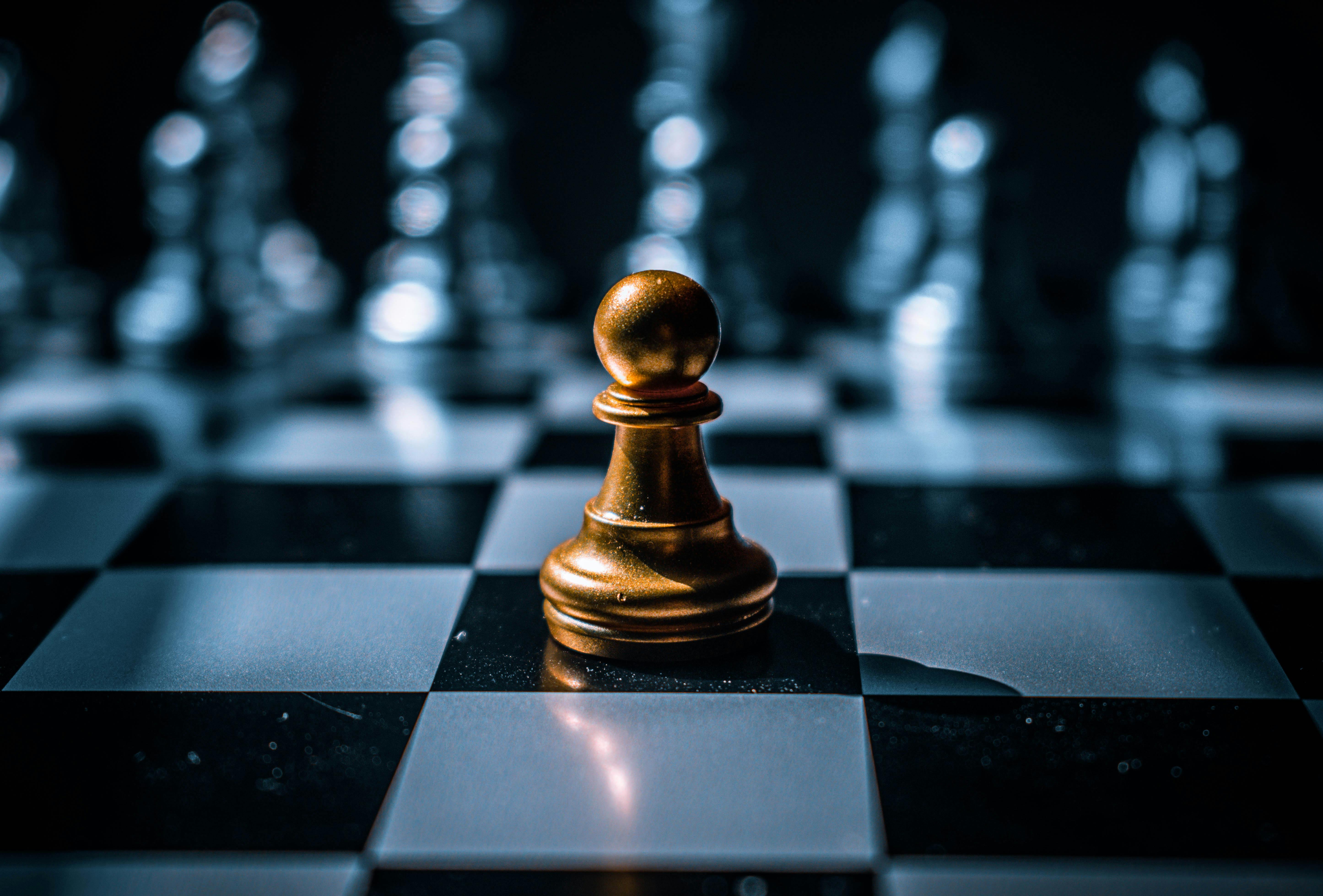 Gold Chess Piece on Chess Board · Free Stock Photo