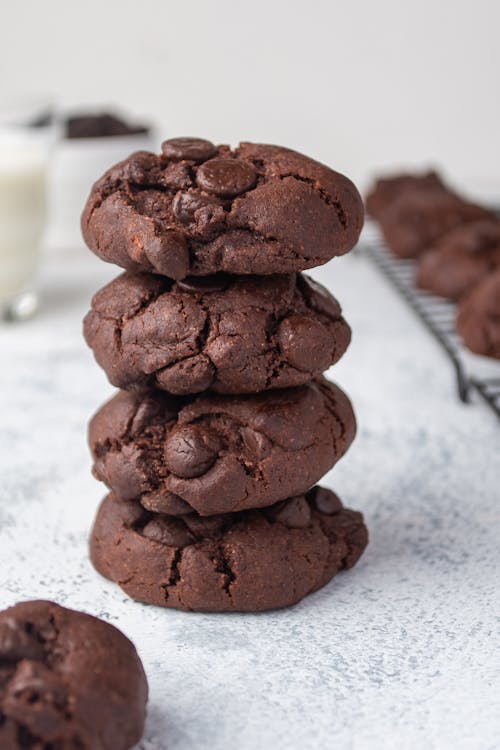 Brown Cookies on White Table