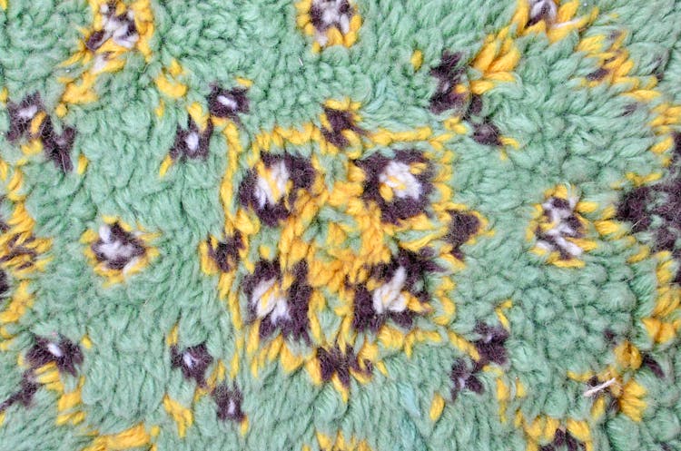 Abstract Background Of Carpet With Colorful Ornament