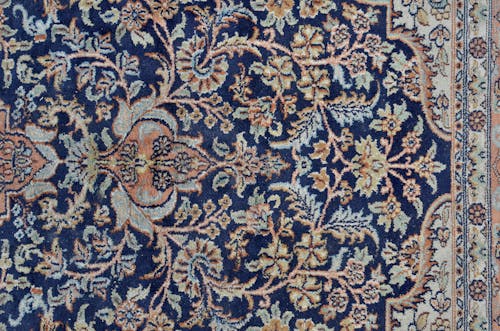 Abstract background of carpet with floral ornament