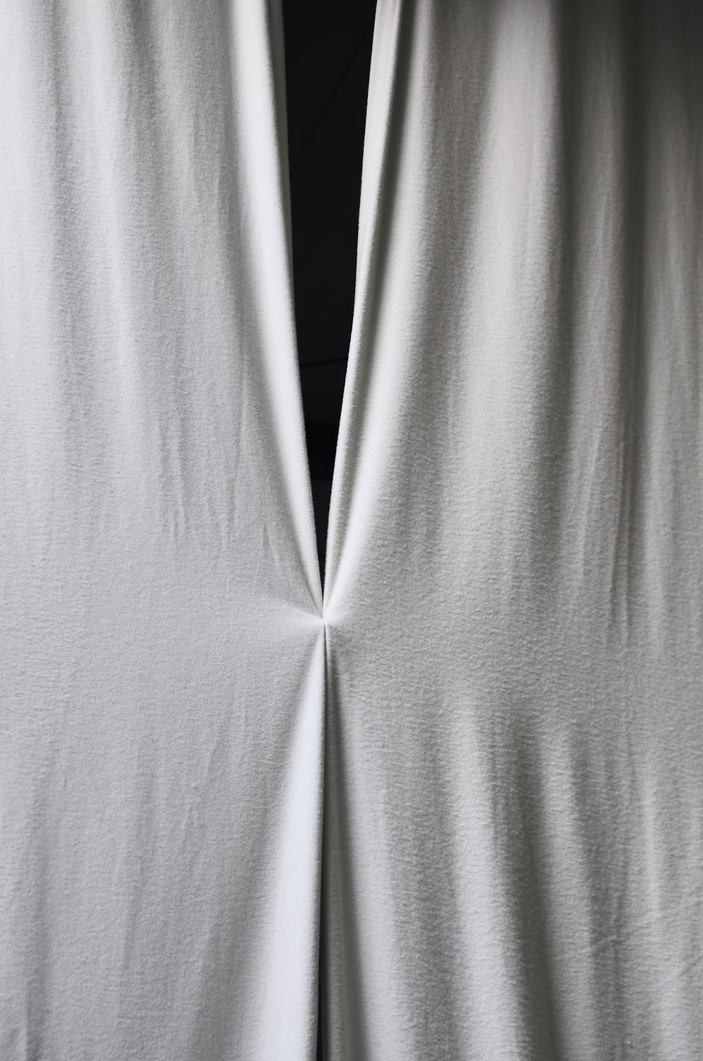 White soft fabric of curtains with creases · Free Stock Photo