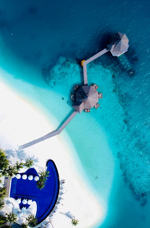 Swimming Pool Beside a Beach