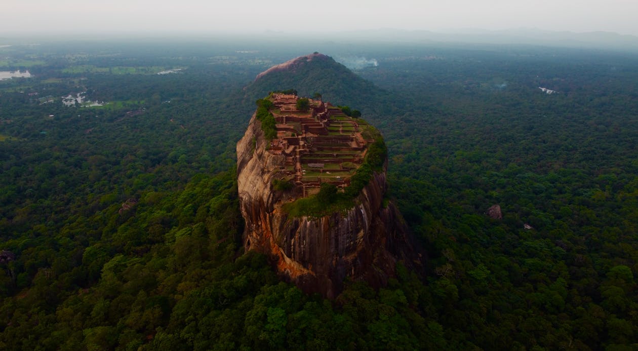Free Photo of Sigiriya Rock in Sri Lanka Stock Photo