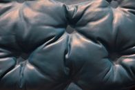 Textured leather surface of sofa