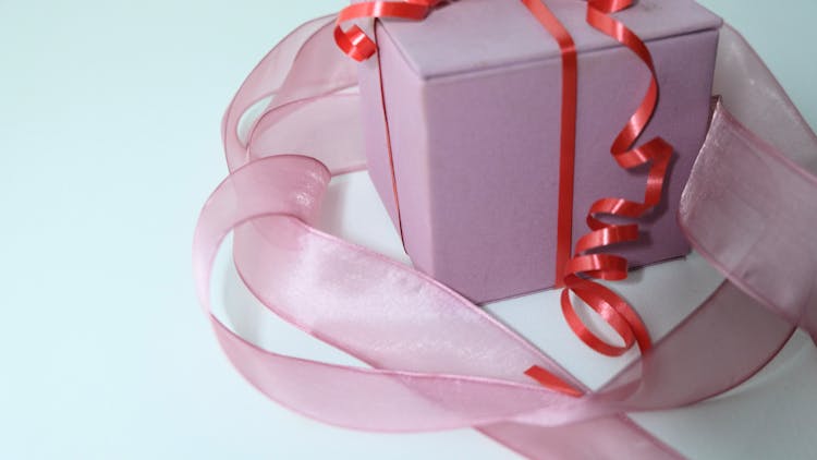 Gift Box With Ribbon And Band