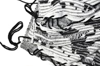 Warm textile scarf in modern studio