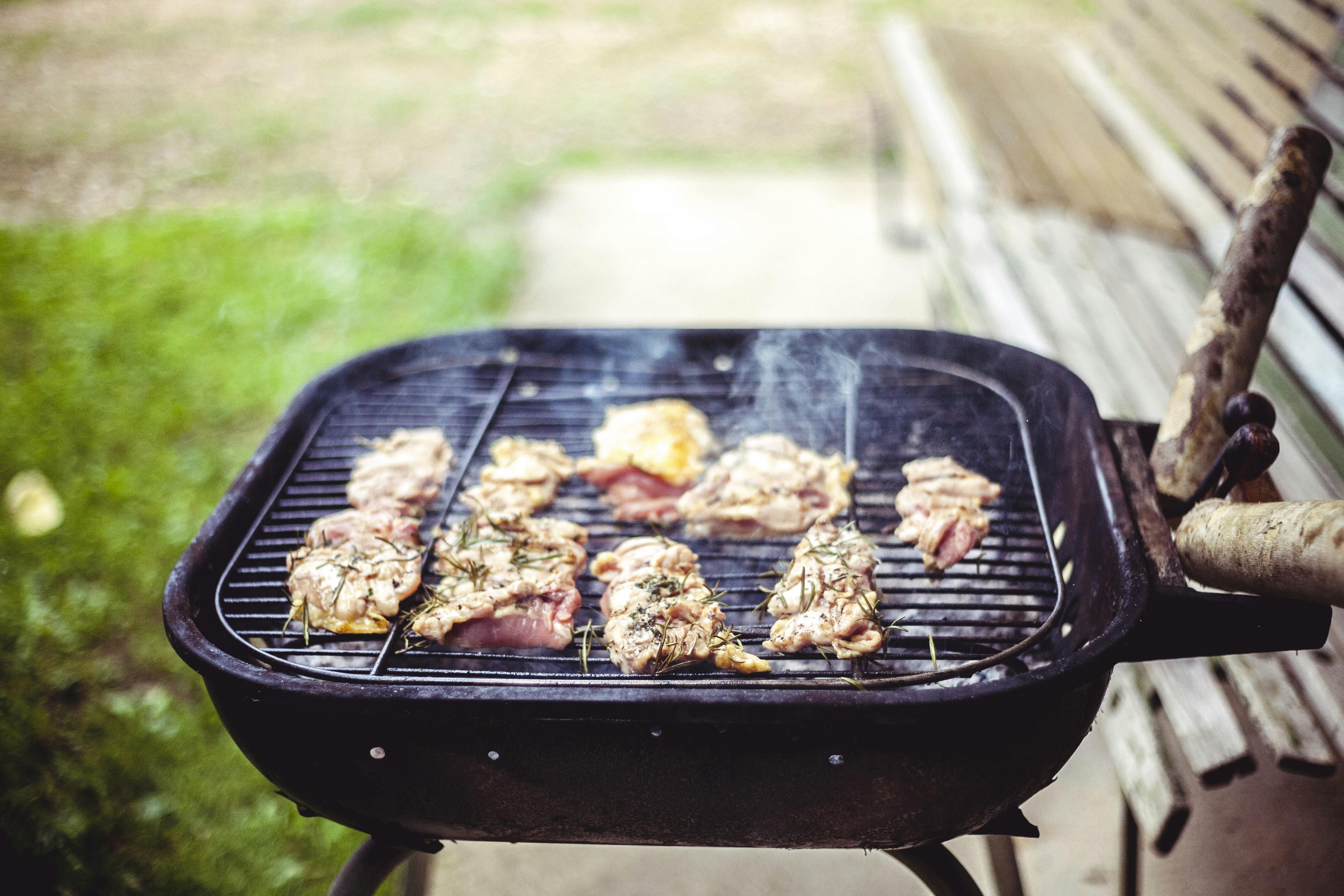 Gegrilltes Schweinefleisch Auf Grill · Kostenloses Stock-Foto