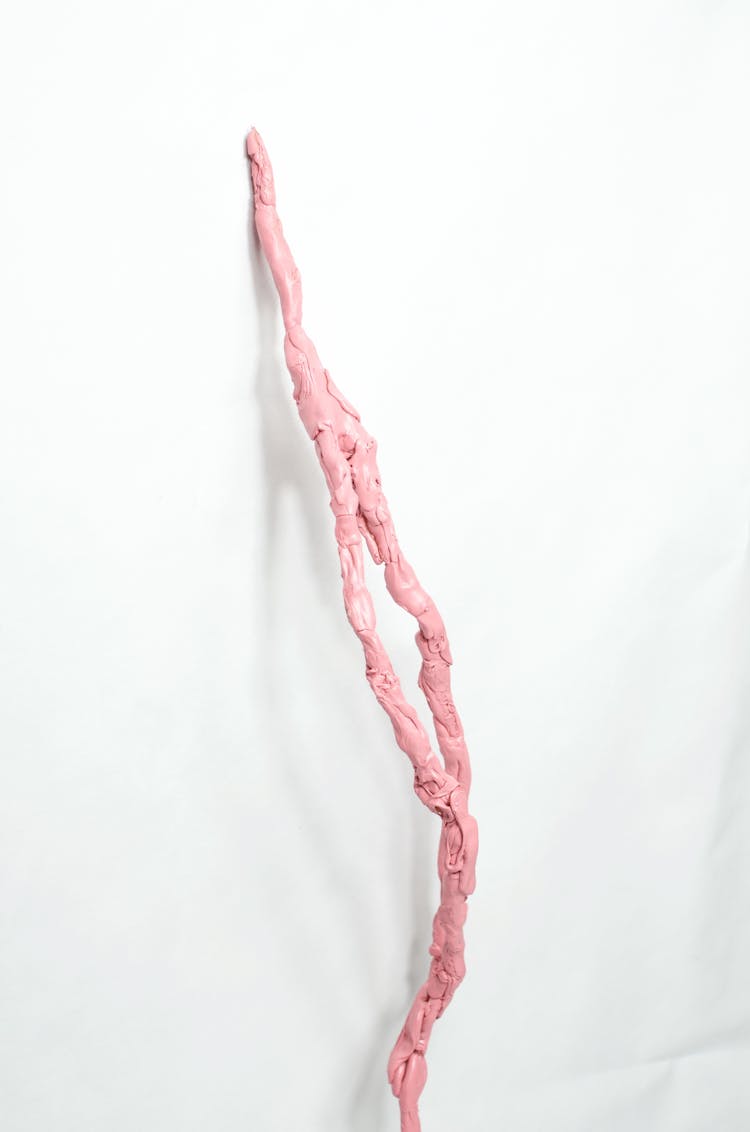 Pink Artwork In Shape Of Stick