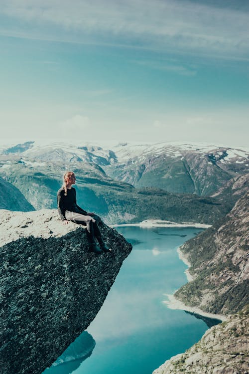 Gratis lagerfoto af eventyr, kant, klippe