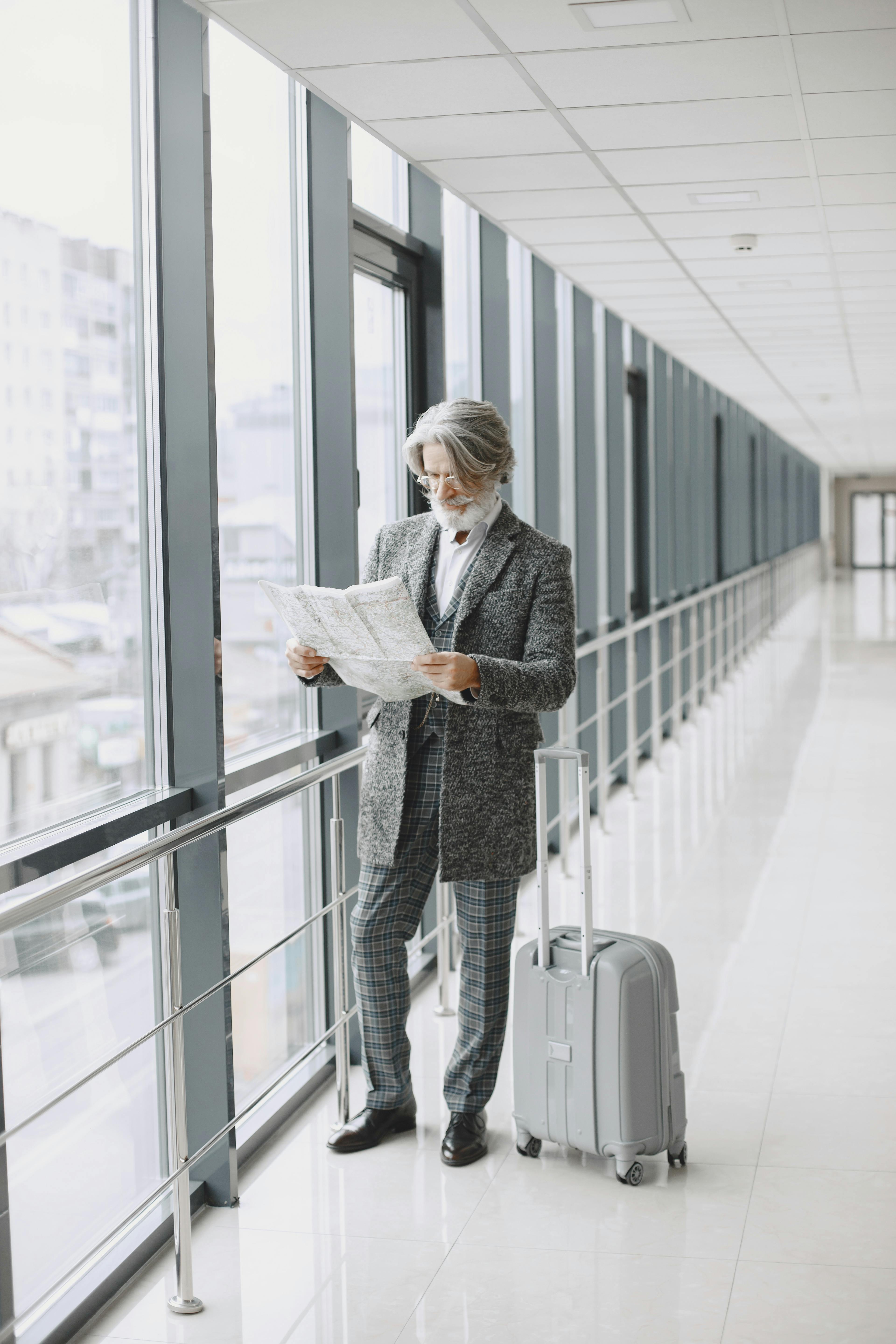 Executive in airport