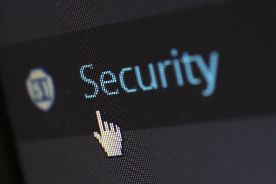 Digital security interface with lock icons and encrypted data streams on a screen