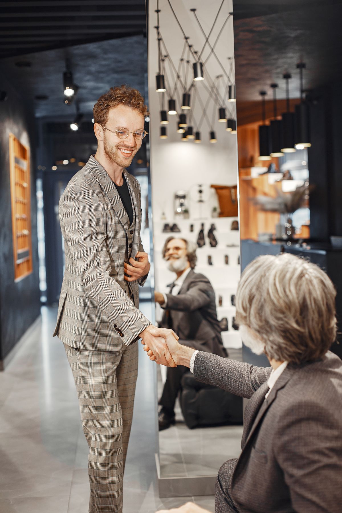 Two professionals consulting about a workplace issue