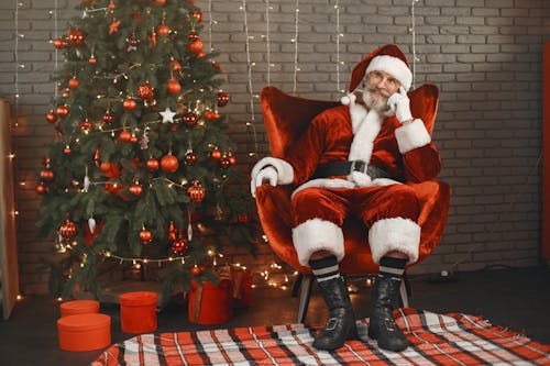 Man in Santa Claus Costume