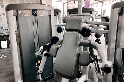 High-quality gym machine for weightlifting and strength training in a modern indoor fitness center.