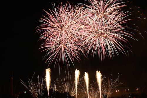 Fireworks Display during Night Time