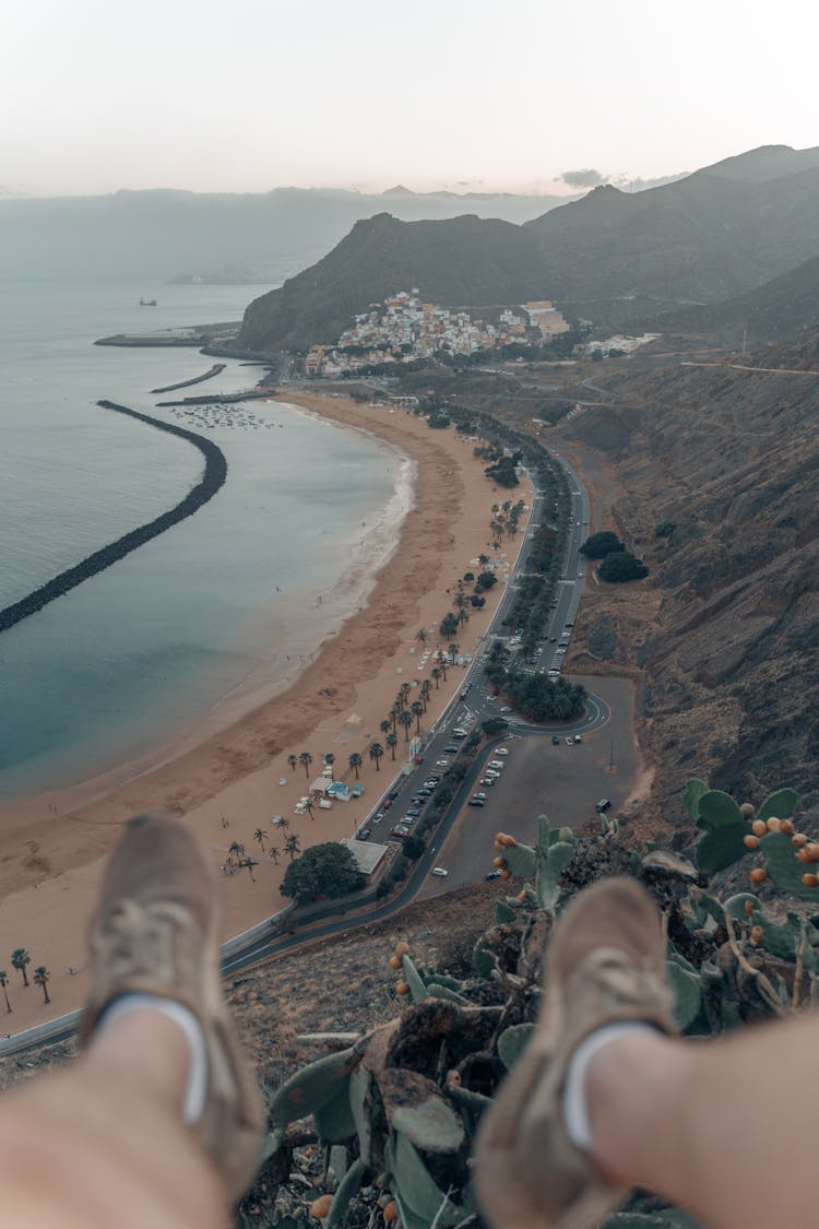 Birds Eye View Of Playa De Las Teresitas