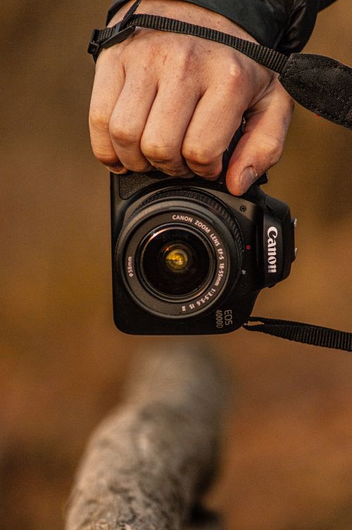 Close Up of Hand Holding Camera · Free Stock Photo