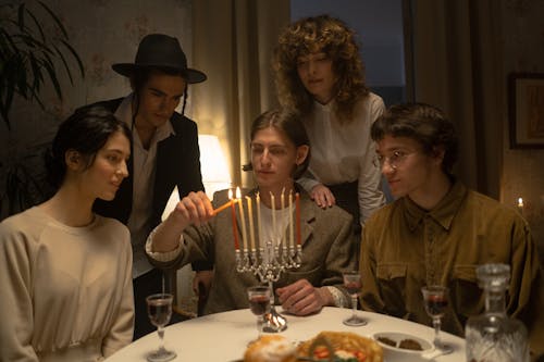 People Celebrating Hanukkah