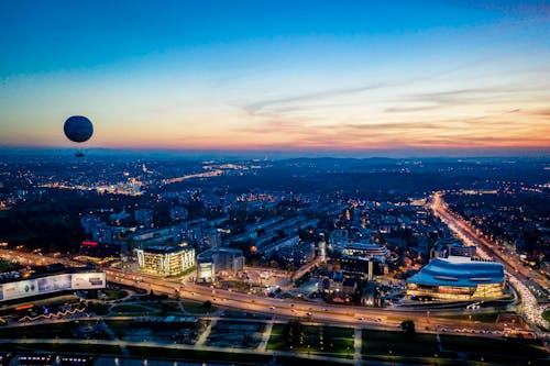  City View Under the Blue Sky