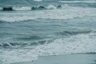 Ocean Waves Crashing on Shore