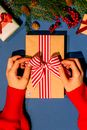 White and Red Gift Box