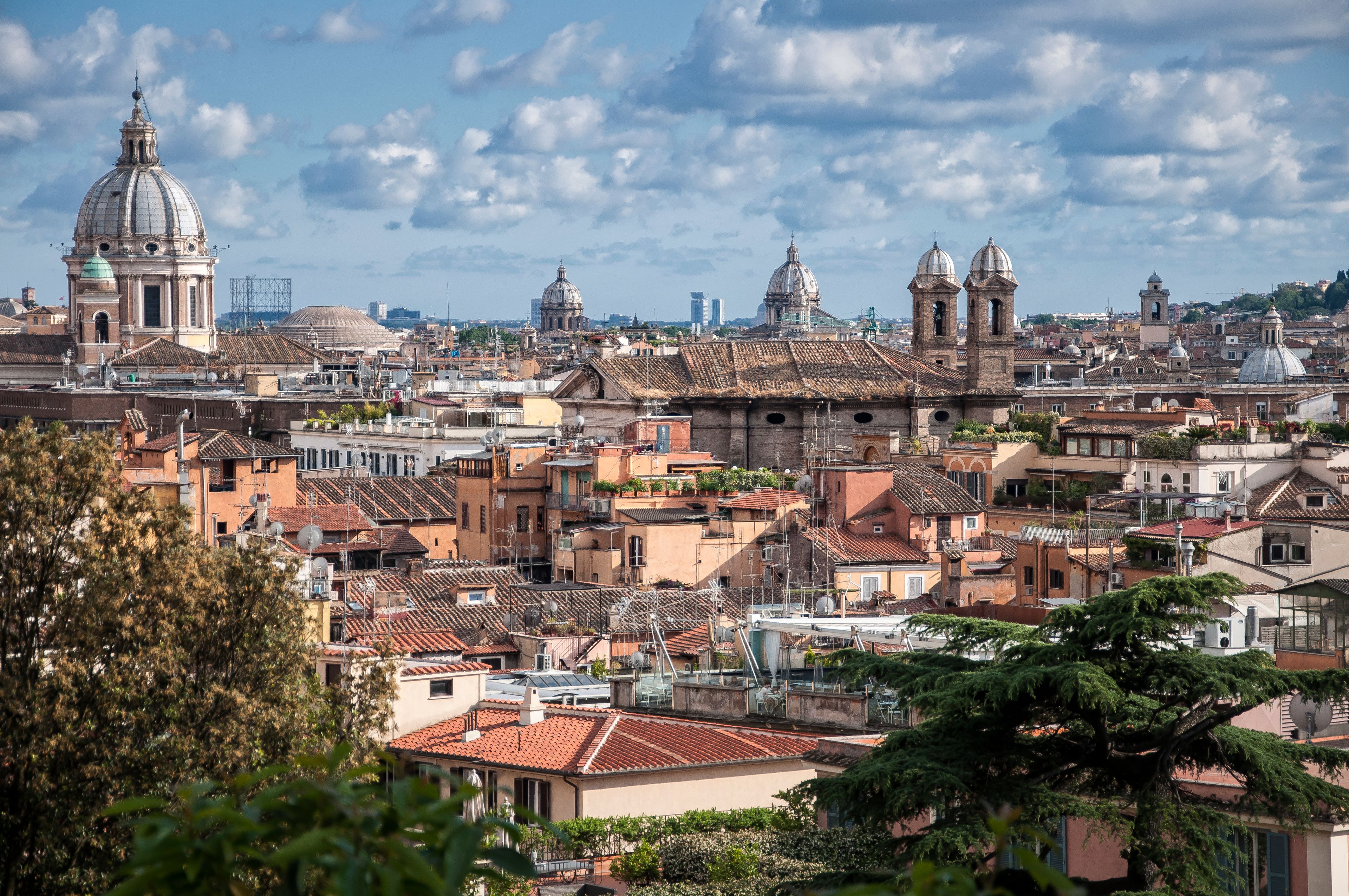 Quiet cobbled street in Rome's Monti neighborhood near Cavour metro