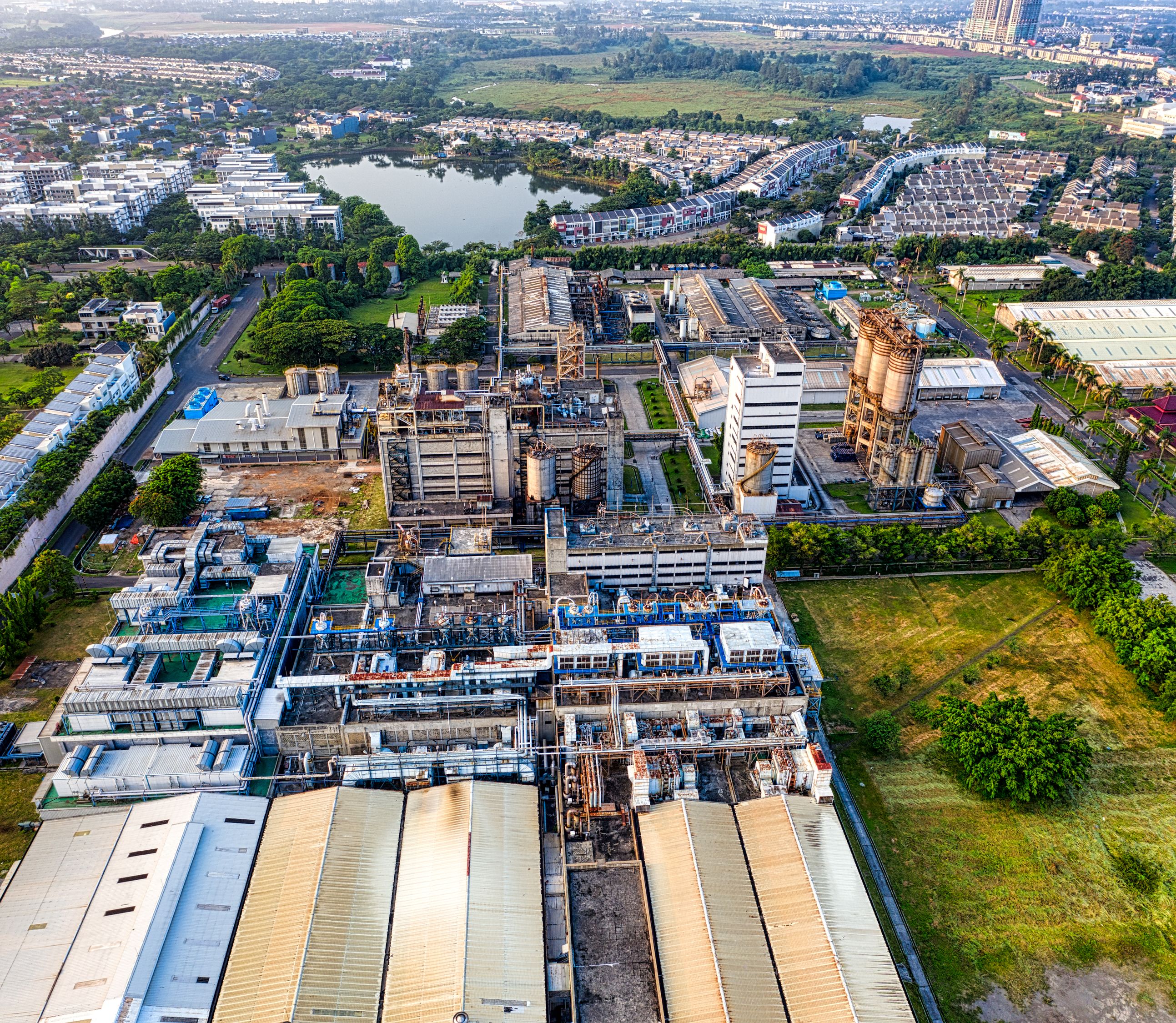 Cityscape Of Industrial Town With Factory Free Stock Photo Cityscape Of Industrial Town With Factory Free Stock Photo