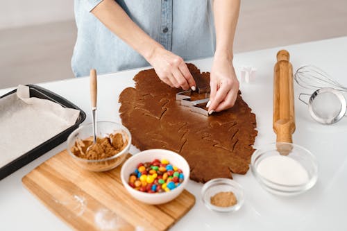 Person Using a Cookie Cutter