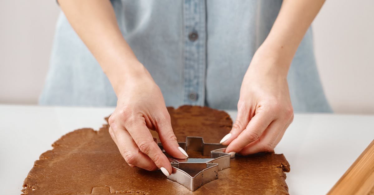 Person Using a Cookie Cutter