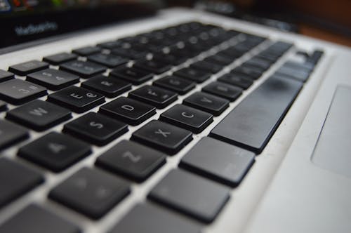 Grey Laptop Keypad