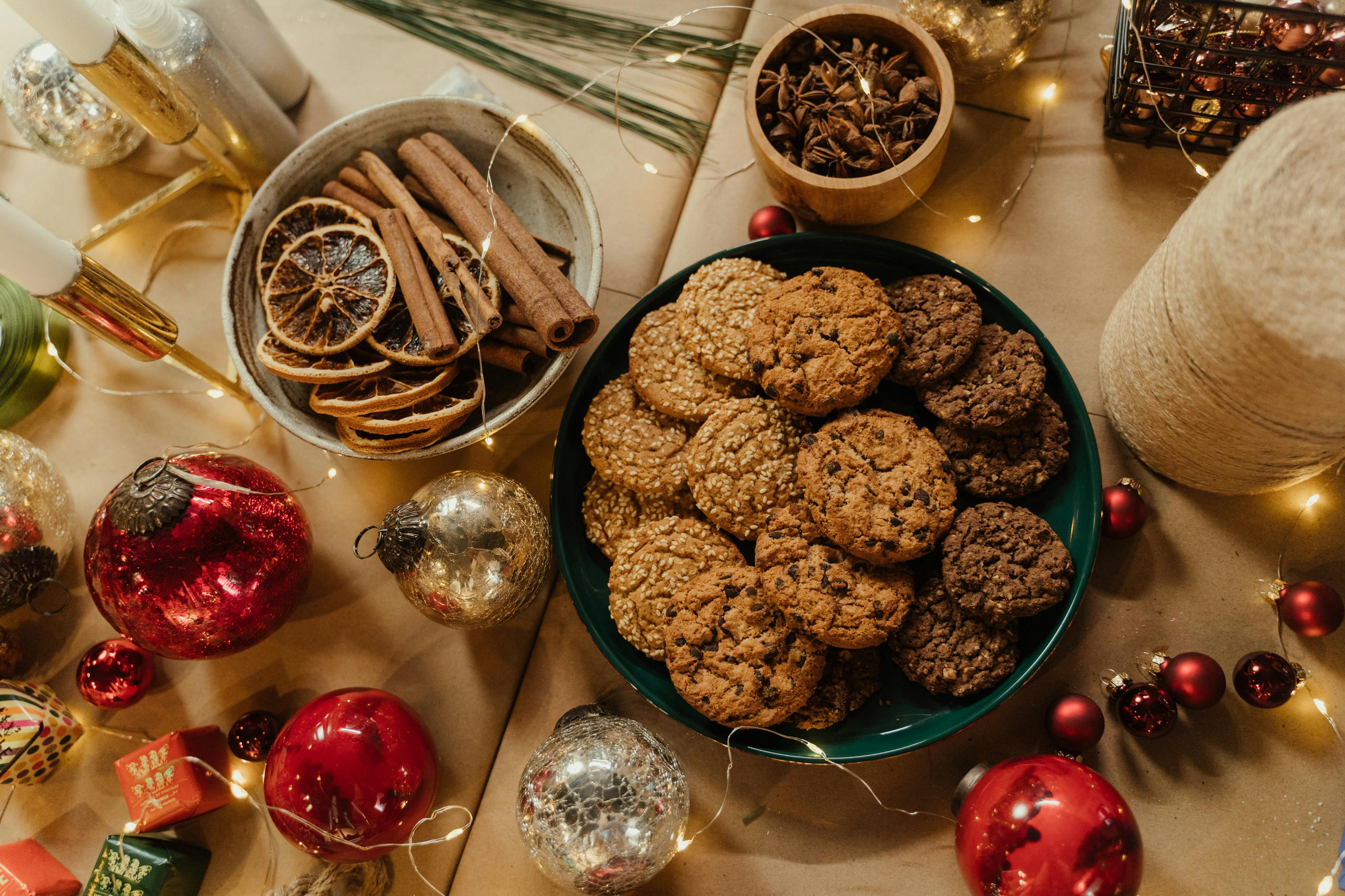 brown cookies on the table