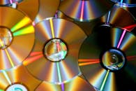 Close-up of Compact Discs