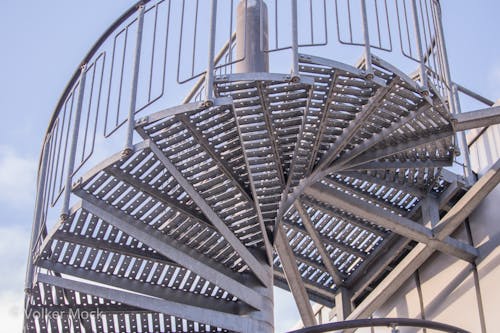 Imagine de stoc gratuită din de metal, scară în spirală, scări