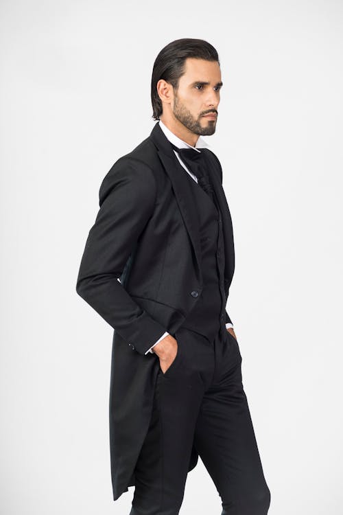  A Stylish Man in a Black Suit