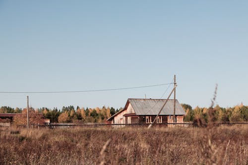 Old rural house in countryside area