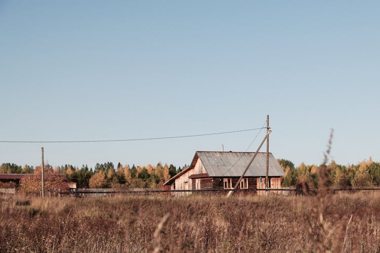 Old Rural House In Countryside Area