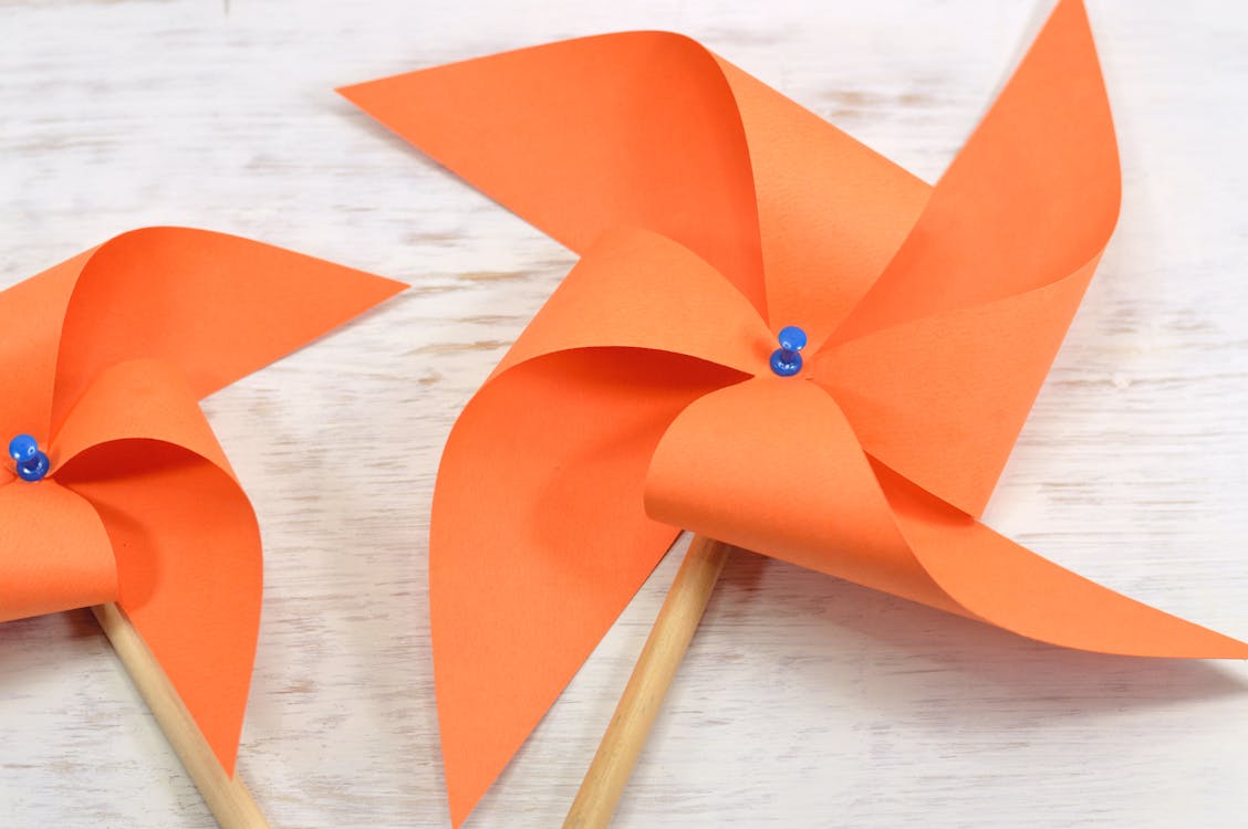 Základová fotografie zdarma na téma fanoušek, oranžová, origami