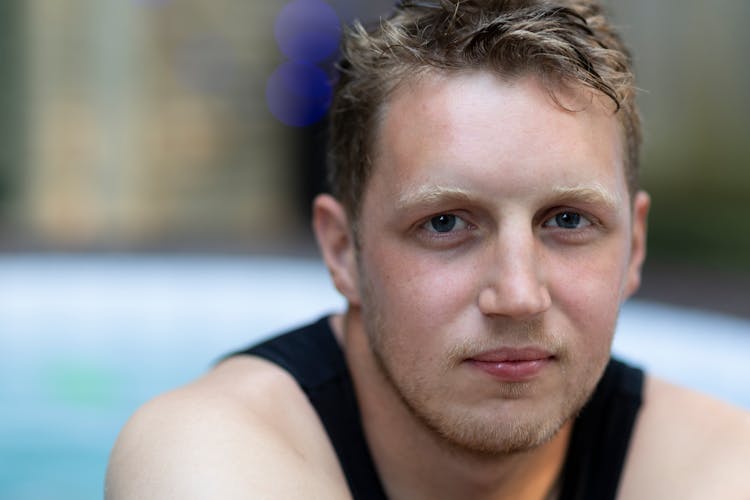 Man In Black Tank Top