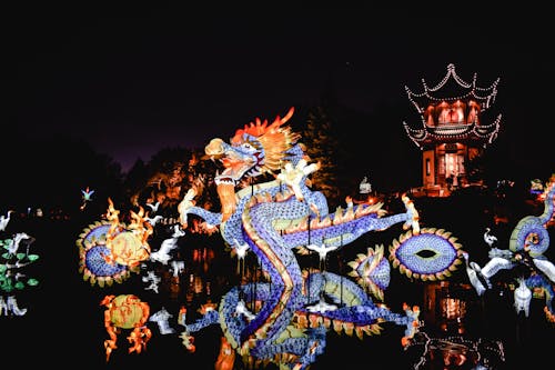 Dragon Festival During Nighttime