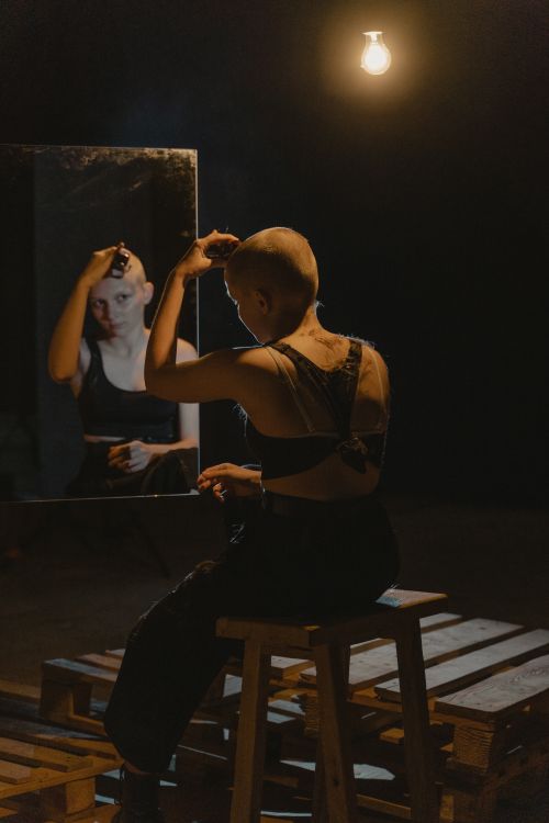 A Woman Shaving Her Head · Free Stock Photo